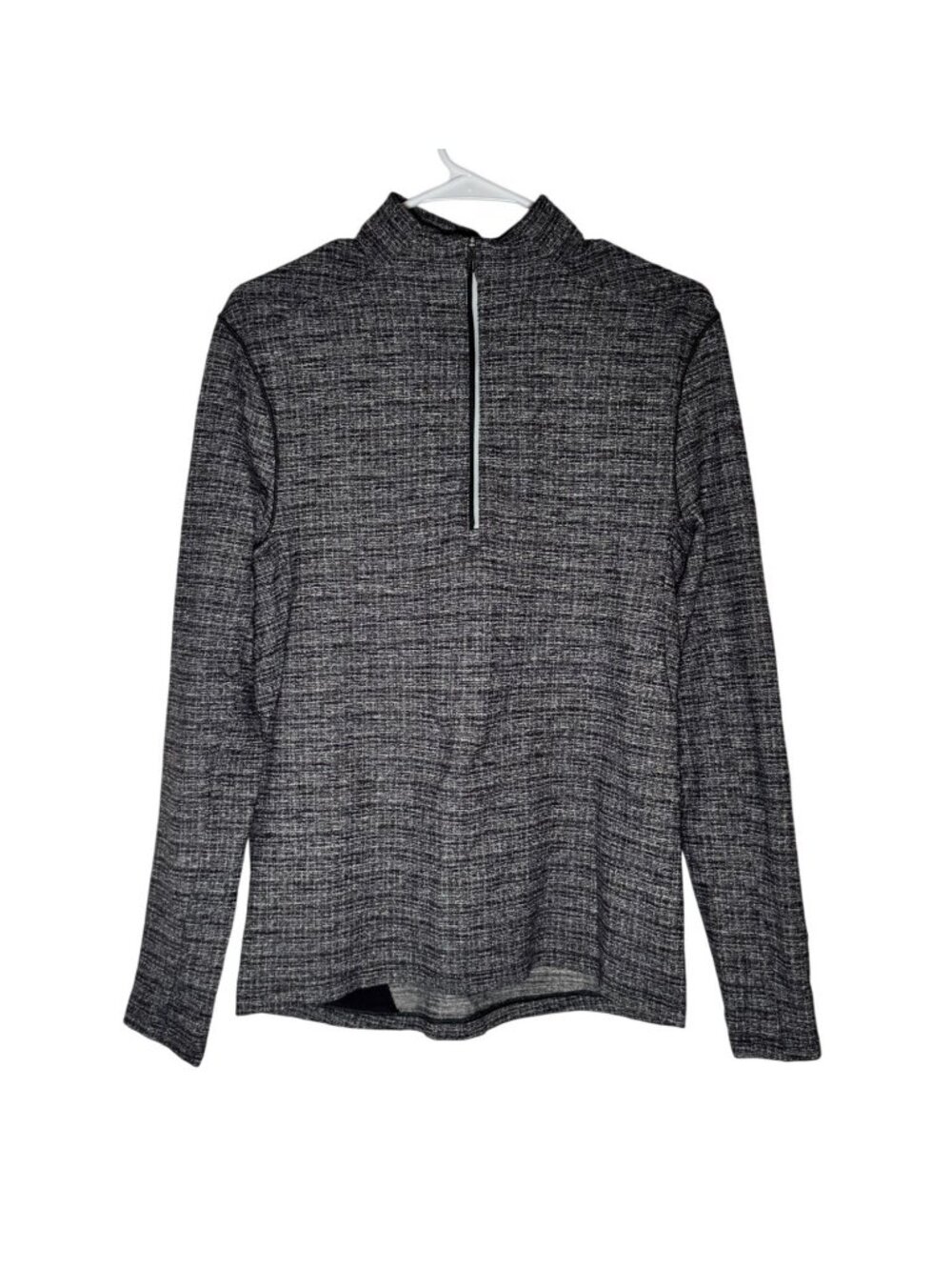 Lululemon Surge Warm 1/2 Zip Men's Size Small Heathered Black In EUC!
